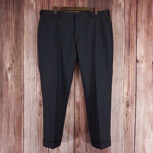 Ralph Lauren Purple Label Mens Size 40(41)x30 Charcoal Flat Front Pants Trousers